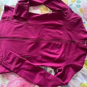 Define Jacket dark raspberry colour. Size 8 Excellent condition.